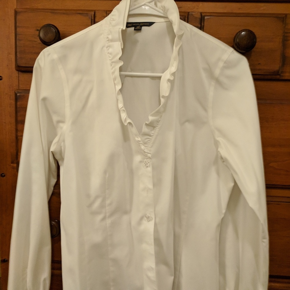Brooks Brothers white blouse